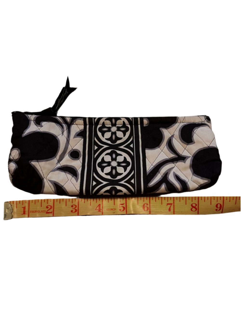 Women's Vera Bradley Cosmetic Bag, One Size, Black and White Quilted